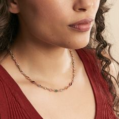 Collier Ilvaae Plaqué Or Jaune Pierre De Synthese - Colliers Femme | Marc Orian