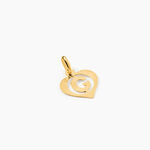 Pendentif Eudocie Coeur Lettre Or Jaune - Pendentifs Famille | Marc Orian