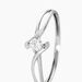 Bague Chamirame Or Blanc Oxyde De Zirconium - Solitaires Femme | Marc Orian