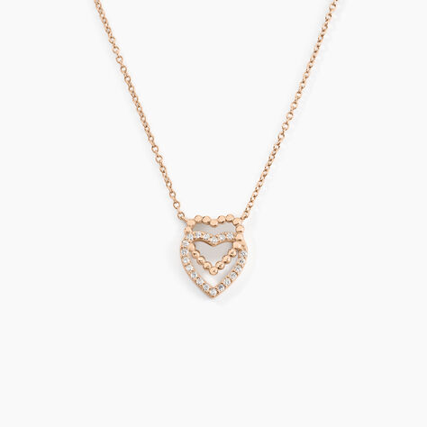 Collier Ottavia Argent Rose Oxyde De Zirconium - Colliers avec pierres Femme | Marc Orian