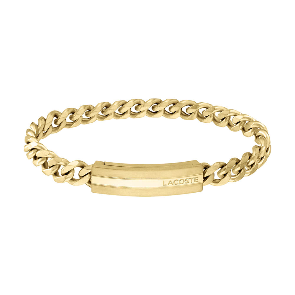 Bracelet Lacoste Adventurer Acier Jaune - Bracelets cha&icirc;nes Homme | Marc Orian