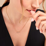 Collier Eva Acier Jaune Cristal - Colliers avec pierres Femme | Marc Orian