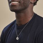 Pendentif Elio B Argent Blanc - Bijoux fantaisie Famille | Marc Orian