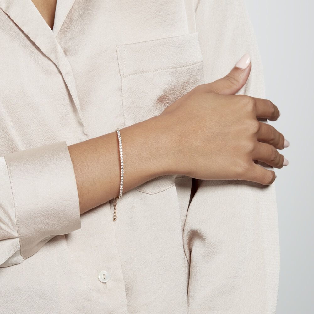 Bracelet Plaqué Or Zoelia Oxydes De Zirconium - Bracelets chaînes Femme | Marc Orian