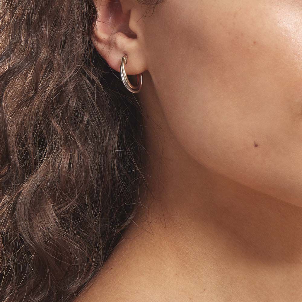 Créoles Tita Or Bicolore - Créoles Femme | Marc Orian