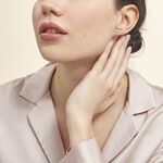 Boucles D'oreilles Puces Fannelle Infini Or Jaune Oxyde De Zirconium - Puces Femme | Marc Orian