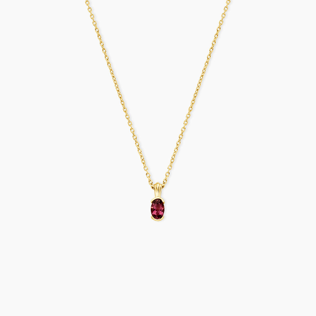 Collier Poem Argent Jaune Tourmaline - Colliers avec pierres Femme | Marc Orian