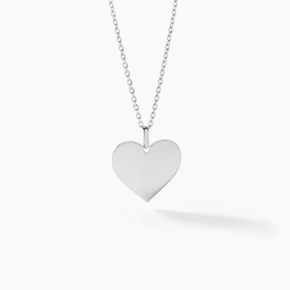 Pendentif Lisa Or Blanc - Bijoux personnalis&eacute;s Femme | Marc Orian