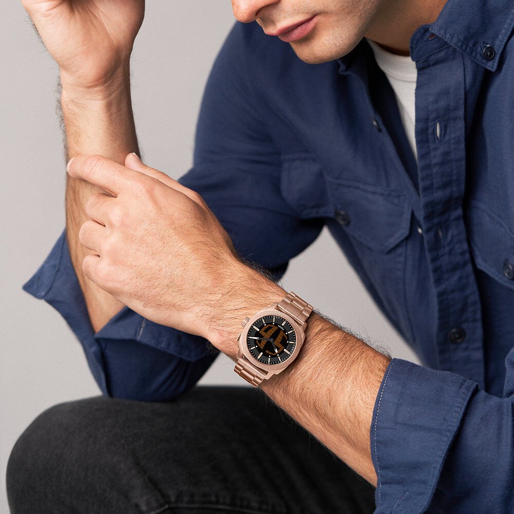 Montre Fossil Machine Big Tic Noir - Montres &eacute;tanches Homme | Marc Orian