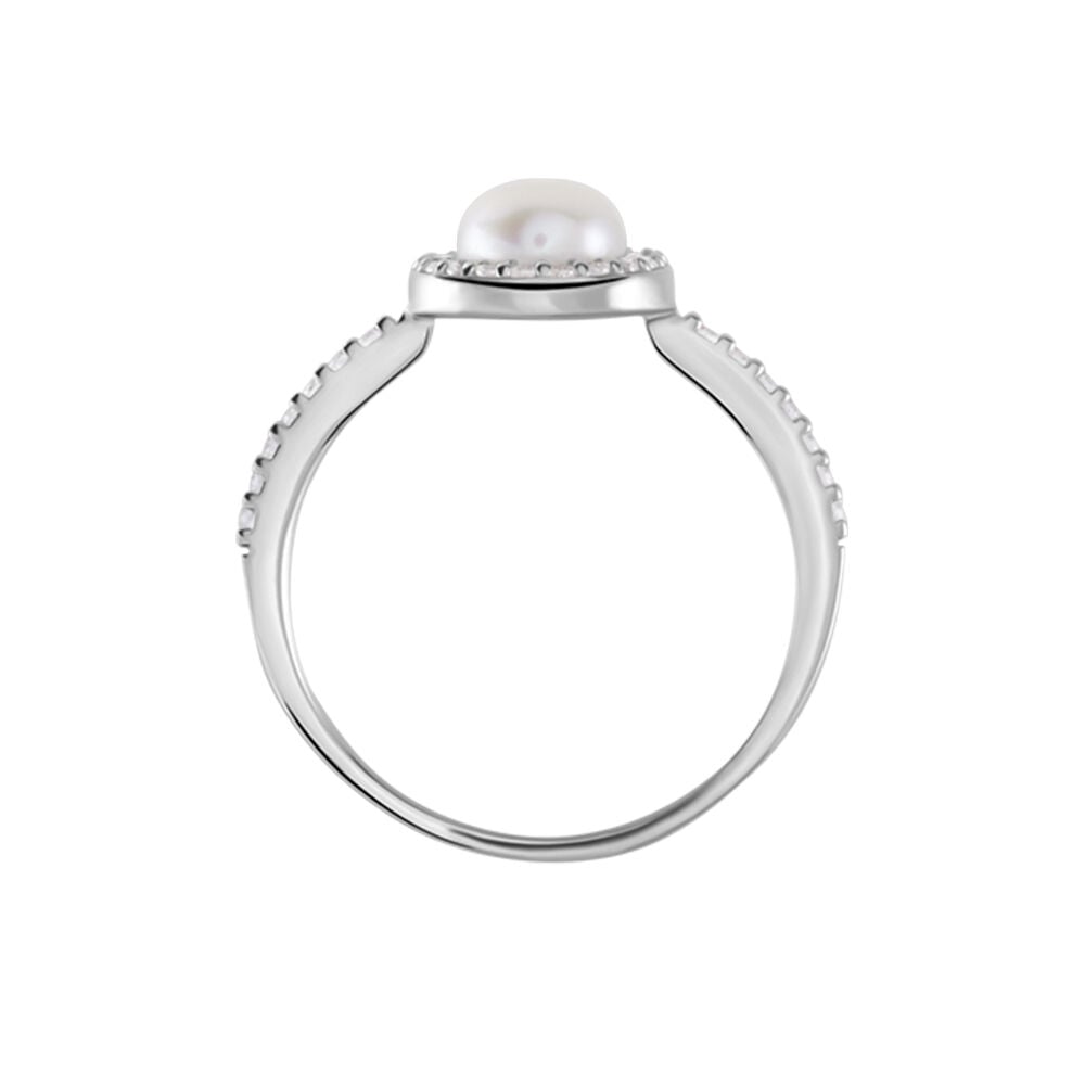 Bague Argent Blanc Suada Perle De Culture Oxyde De Zirconium - Bijoux fantaisie Femme | Marc Orian