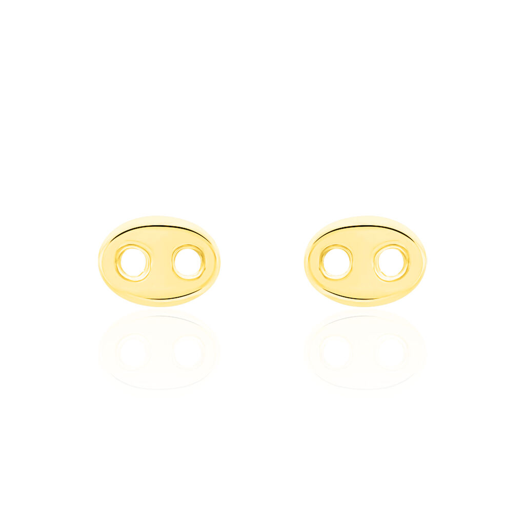 Boucles D'oreilles Puces Cara Or Jaune - Puces Famille | Marc Orian