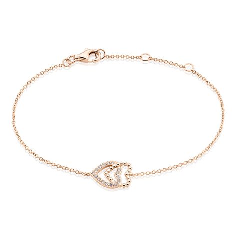 Bracelet Ottavia Argent Rose Oxyde De Zirconium - Bracelets chaînes Femme | Marc Orian