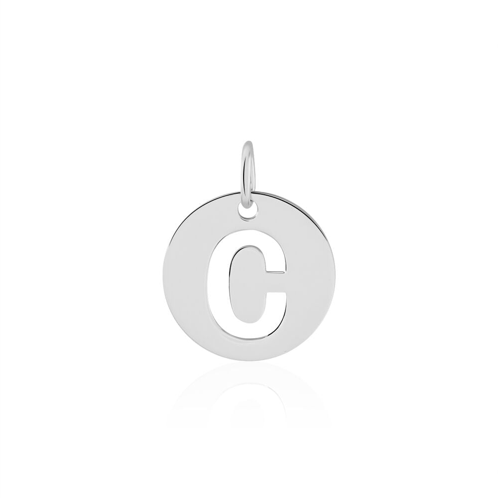 Pendentif Elio C Argent Blanc - Pendentifs Famille | Marc Orian