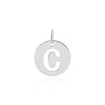 Pendentif Elio C Argent Blanc - Bijoux fantaisie Famille | Marc Orian