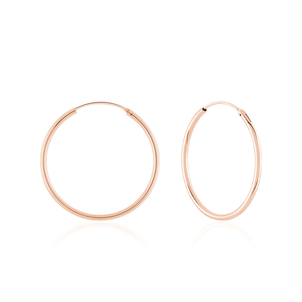 Créoles Argent Rose Olympia - Créoles Femme | Marc Orian