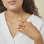 Bague Argent Blanc Nailla Ambre - Bijoux fantaisie Femme | Marc Orian