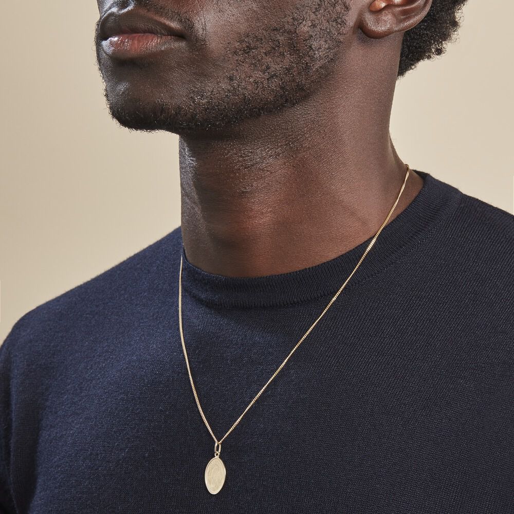 Pendentif Or Jaune Vierge A L'enfant - Bijoux personnalisés Unisex | Marc Orian