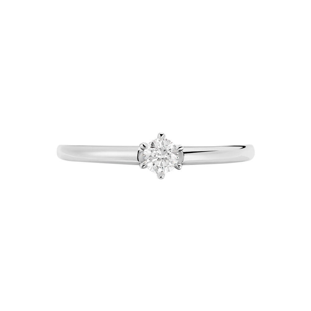 Bague Solitaire Ihsane Or Blanc Diamant - Solitaires Femme | Marc Orian