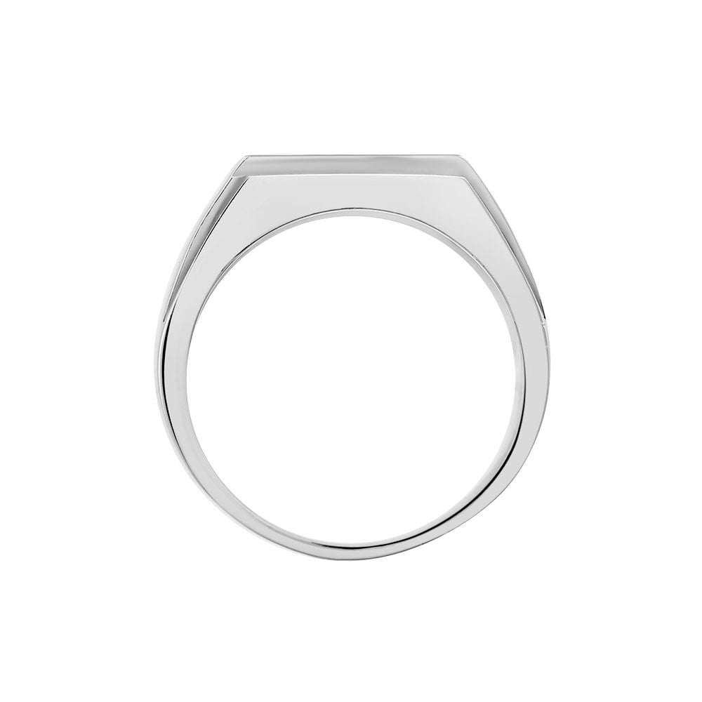 Bague Chevali&egrave;re Acier Vieillit Teodor Oxydes De Zirconium - Bijoux fantaisie Homme | Marc Orian