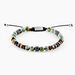 Bracelet Jourdan Archimedes Acier Argenté Oeil De Tigre Turquoise - Bracelets chaînes Homme | Marc Orian