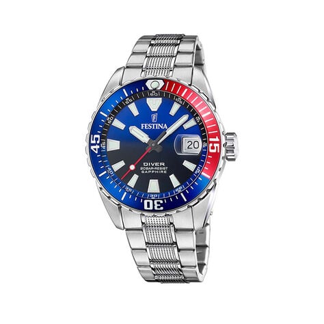 Montre Festina The Originals/diver Bleu Swiss - Montres étanches Homme | Marc Orian