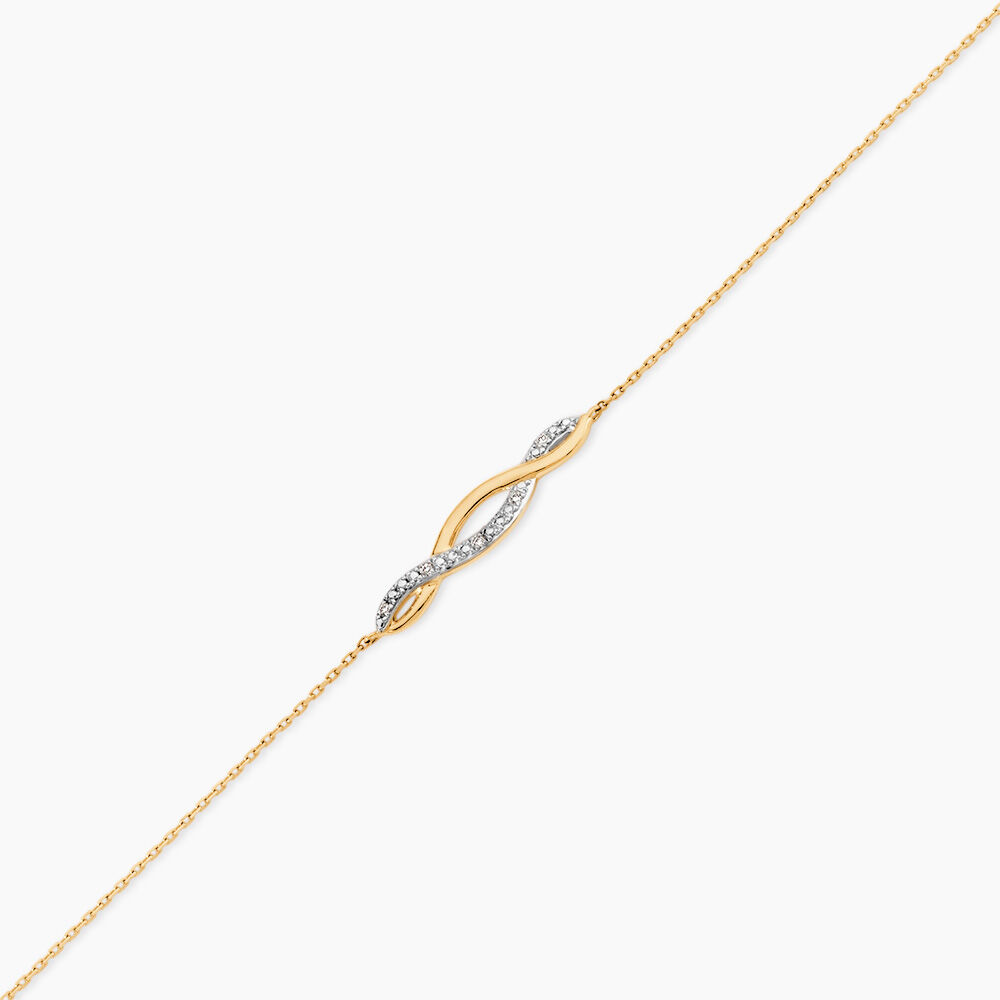 Bracelet Or Jaune Abisai Diamants - Bracelets cha&icirc;nes Femme | Marc Orian