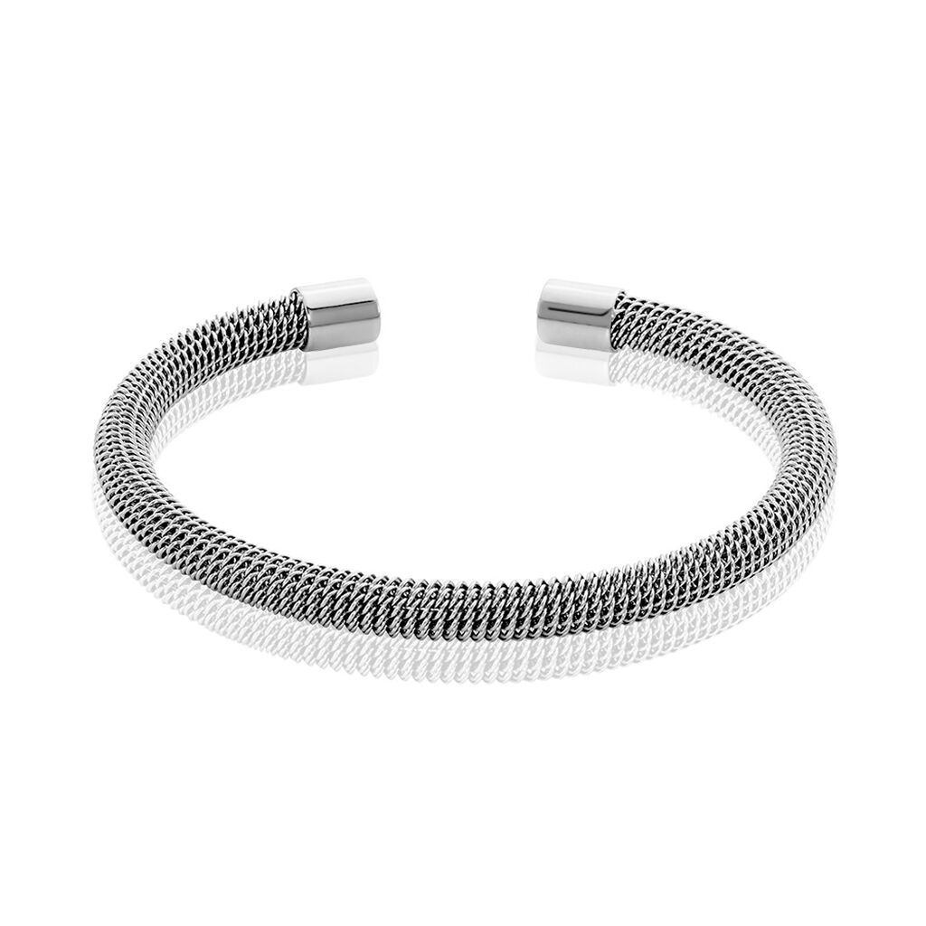 Bracelet Jonc Acier Blanc Sibil - Bracelets joncs Femme | Marc Orian