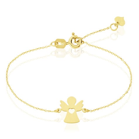 Bracelet Hallie Ange Et Coeur Or Jaune - Bracelets cha&icirc;nes Enfant | Marc Orian