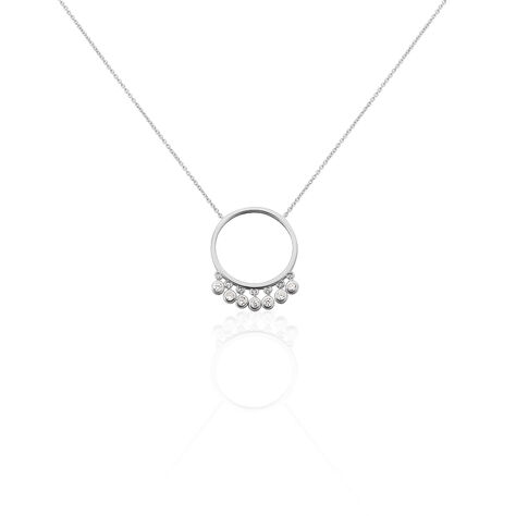 Collier Orida Argent Blanc Oxyde De Zirconium - Colliers avec pierres Femme | Marc Orian