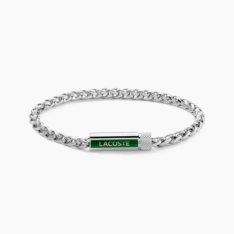 Bracelet Lacoste Spelt Acier Blanc - Bracelets cha&icirc;nes Homme | Marc Orian