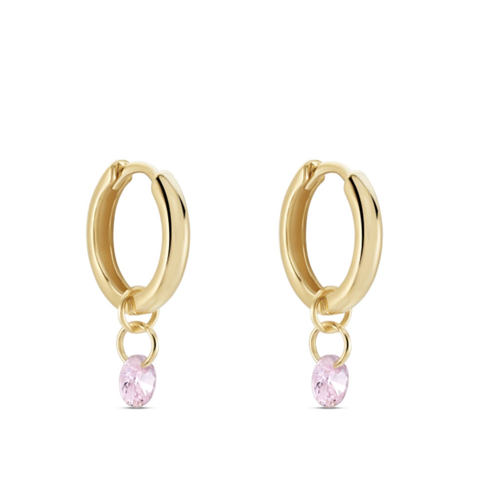 Créoles Plaqué Or Pauw Pampilles Oxydes De Zirconium - Boucles d'oreilles pampille Femme | Marc Orian