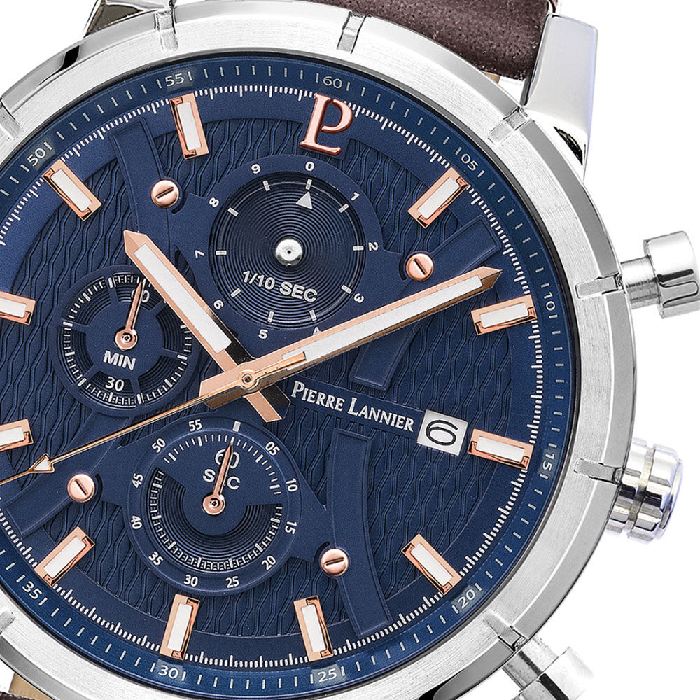 Montre Pierre Lannier Criterium Bleu - Montres étanches Homme | Marc Orian