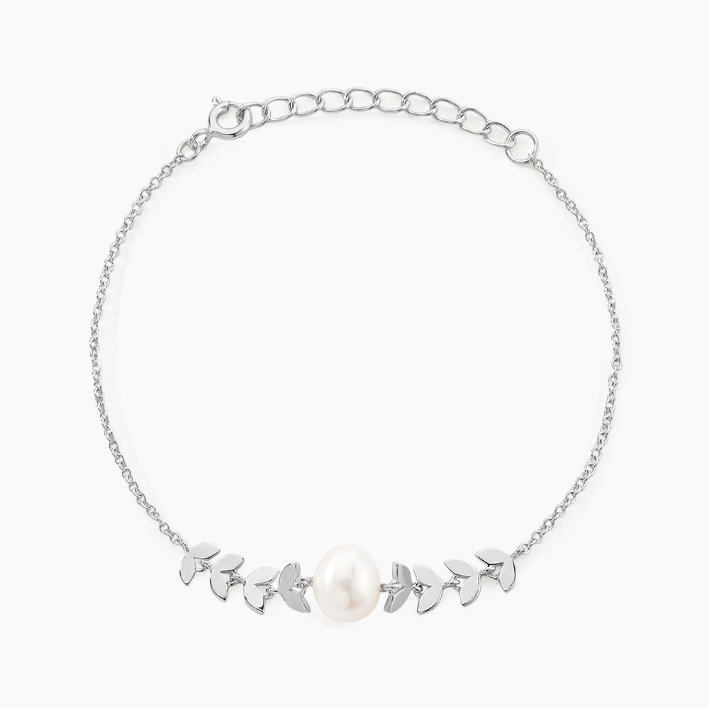 Bracelet Giacobbe Argent Blanc Perle De Culture -  Femme | Marc Orian