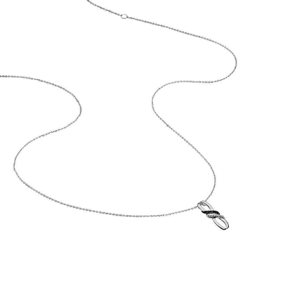 Collier Aline Or Blanc Diamant - Colliers avec pierres Femme | Marc Orian