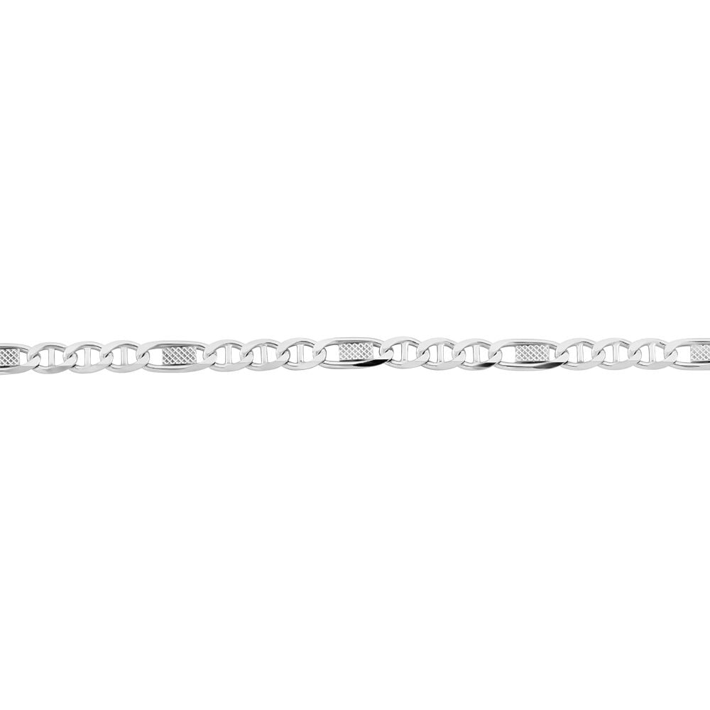 Collier Maille Teo Argent Blanc - Chaines Homme | Marc Orian