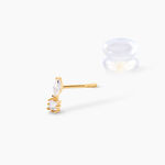 Boucles D'oreilles Puces Huey Or Jaune Oxyde De Zirconium - Puces Femme | Marc Orian