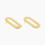 Boucles D'oreilles Puces Oren Acier Dor&eacute; - Puces Femme | Marc Orian