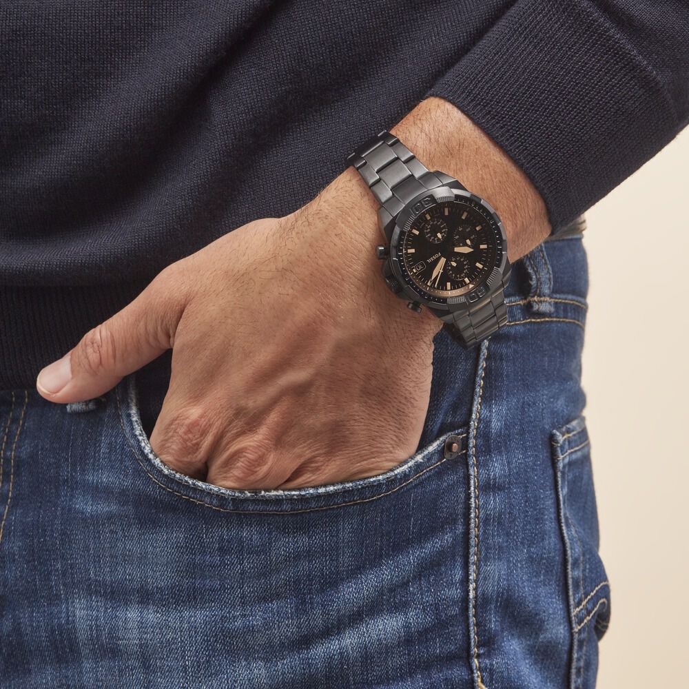 Montre Fossil Bronson 44 Noir - Montres classiques Homme | Marc Orian