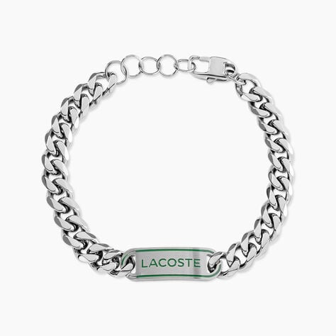 Bracelet Lacoste District Acier Blanc - Bracelets cha&icirc;nes Homme | Marc Orian
