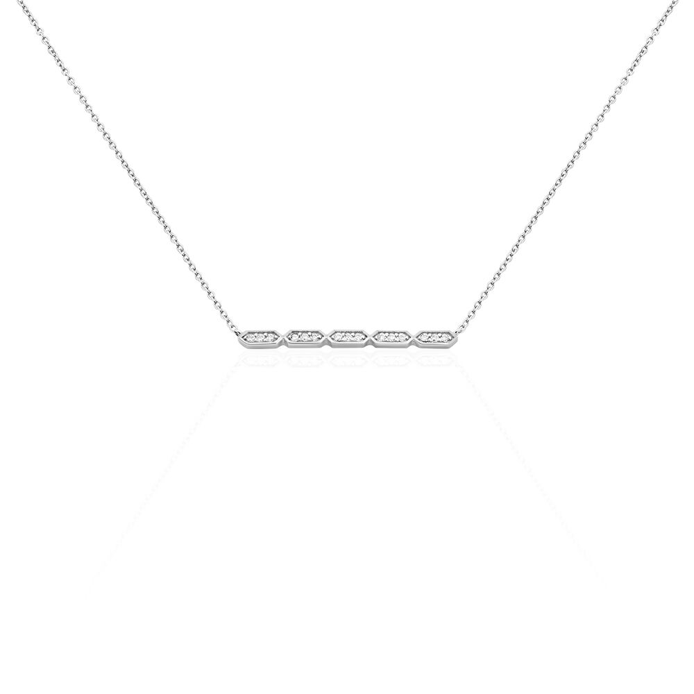 Collier Adali Argent Blanc Oxyde De Zirconium - Colliers avec pierres Femme | Marc Orian