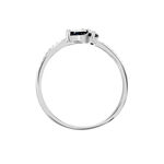 Bague Angie Or Blanc Saphir Diamant - Solitaires Femme | Marc Orian