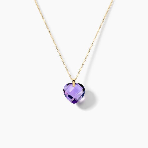 Collier Ludmille Or Jaune Amethyste - Colliers avec pierres Femme | Marc Orian