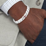 Bracelet Tommy Hilfiger Lars Acier Blanc - Bracelets cha&icirc;nes Homme | Marc Orian