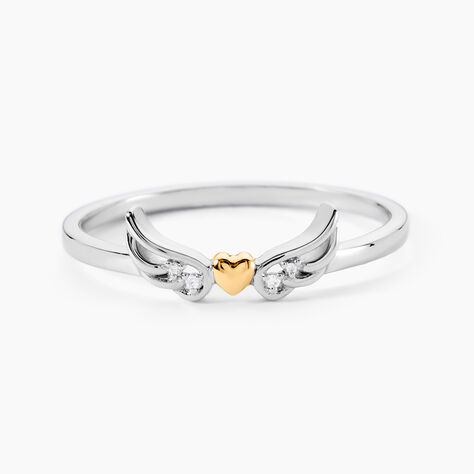 Bague Or Jaune et Argent Blanc Oxyde De Zirconium - Bagues avec pierre Femme | Marc Orian