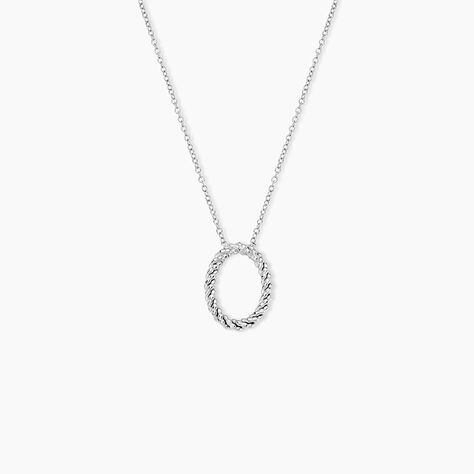 Collier Argent Blanc Unai - Colliers fantaisie Femme | Marc Orian