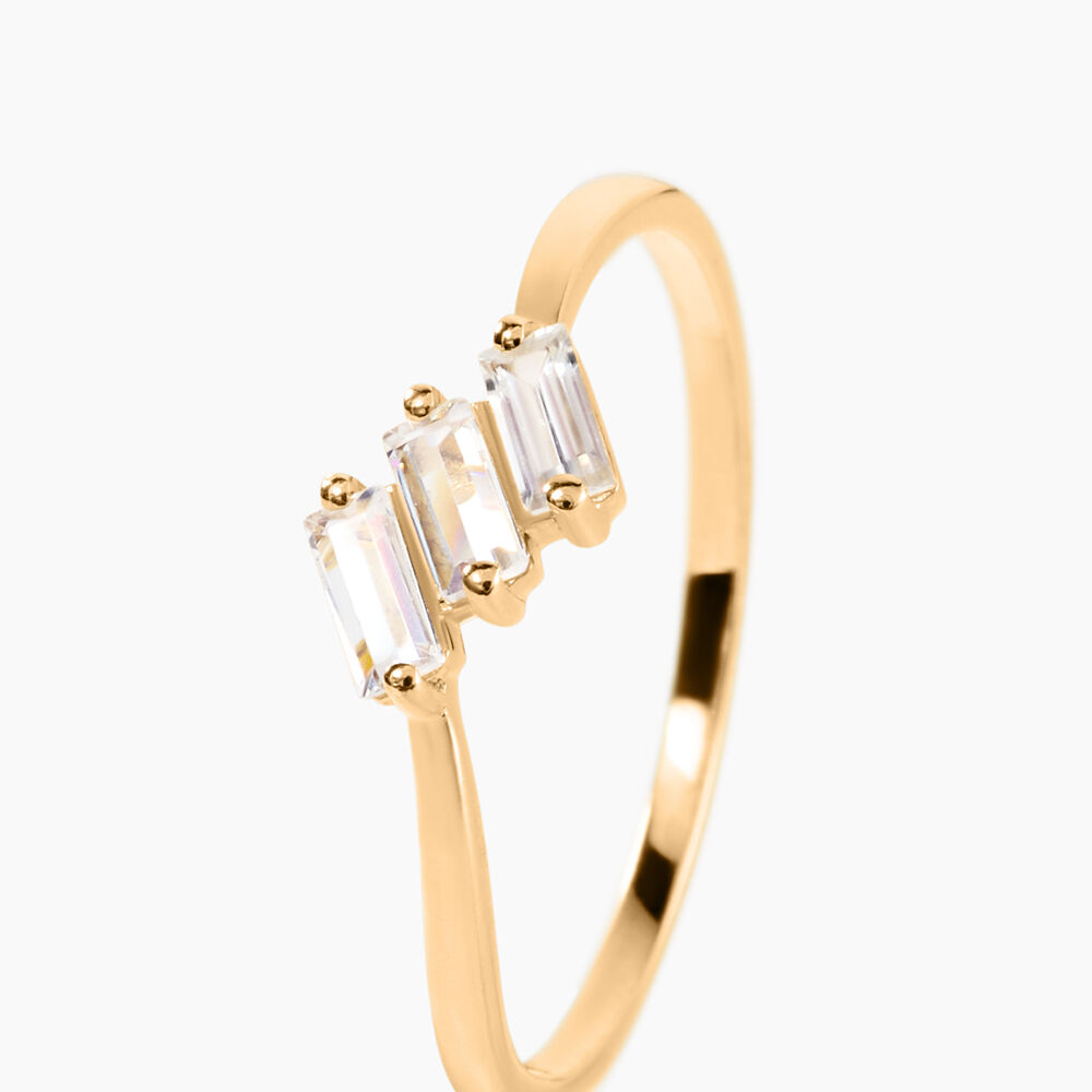 Bague Isobel Plaqu&eacute; Or Jaune Oxyde De Zirconium - Bijoux fantaisie Femme | Marc Orian