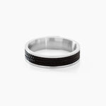 Bague Gaetane Acier Blanc - Bagues Homme | Marc Orian