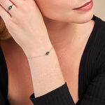 Bracelet Matiasma Or Jaune Malachite Diamant - Bracelets cha&icirc;nes Femme | Marc Orian