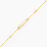 Bracelet Identit&eacute; Mellie Or Jaune - Gourmettes Enfant | Marc Orian