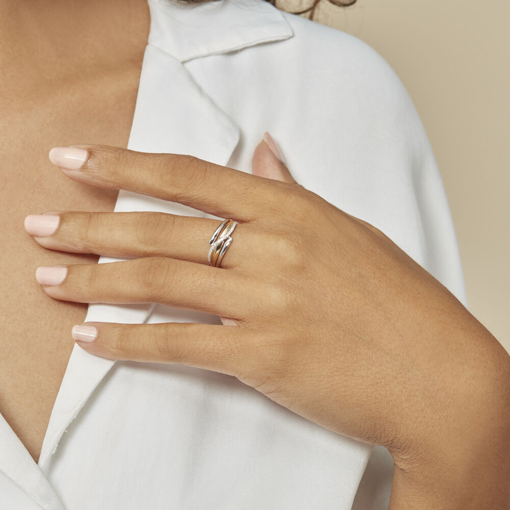 Bague Bodil Or Bicolore Diamant B3DF2DW02NU Marc Orian Bijouterie en ligne